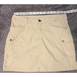 Eddie Bauer Hiking Skort Women's Khaki Cargo Skirt Skort Size 6